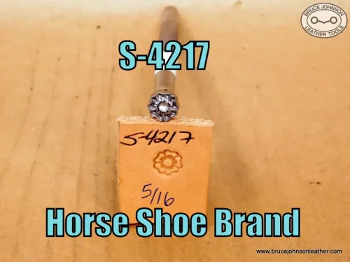S-4217 – Horse Shoe Brand flower center, 5/16 inch – $70.00.
