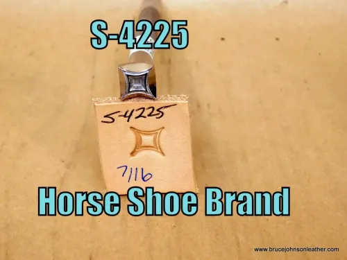 S-4225 – Horse Shoe Brand geometric stamp, 7/16 inch – $70.00