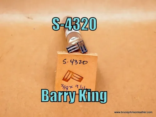 S-4320 – Barry King geometric weave stamp, 3/8 X 9/16 inch – $75.00.