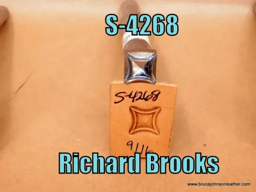 S-4268 – Richard Brooks geometric block stamp, 9/16 inch – $90.00