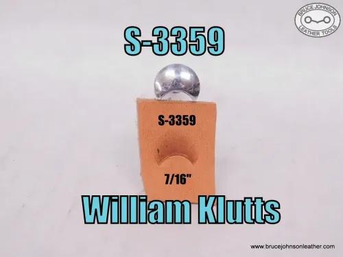 S-3359 – William Klutts crowner, 7/16 inch between points – $35.00.