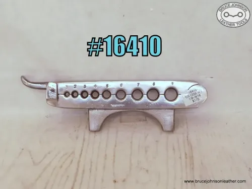 SOLD - 16140 – CS Osborne nine hole vise mount rein rounder, 1/8 - 9/16 inch holes – $175.00