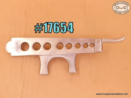 17654 – Aaron Crawford vise mount rein rounder, 1/4 to 9/16 inch holes – $200.00.
