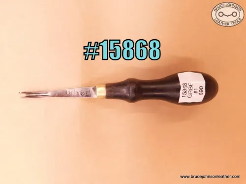SOLD – 15868 – Gomph #1 round back edger, 1/16 inch of cut – $90.00