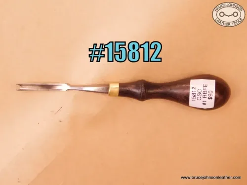 SOLD – 15812 – CS Osborne #1 round back French edger,, 1/16 inch of cut – $90.00