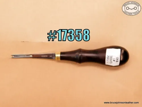 SOLD – 17358 – Gomph #1 round back edger, 1/16 inch of cut – $90.00