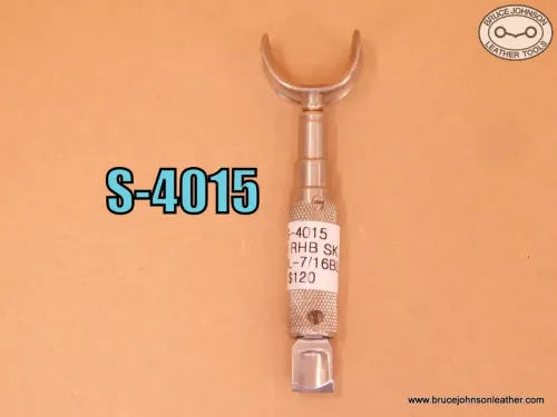 S-4015 – unmarked Ray Hackbarth swivel knife, 1/2 inch barrel – 7/16 inch original blade – $120.00.