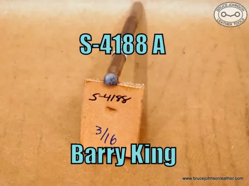 S-4188A – Barry King vertical line beveler, 3/16 inch wide – $25.00.