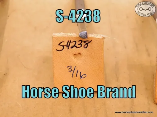 S-4238 – Horse Shoe Brand checkered beveler, 3/16 inch wide – $40.00.