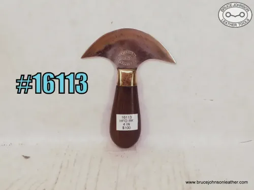 16113 – HF Osborne round knife, shallow pitting away from the edge – $100.00.