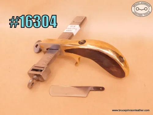 16304 – CS Osborne brass frame draw gauge – $150.00.