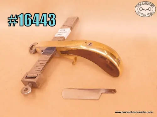 16443 – CS Osborne brass frame draw gauge – $150.00.