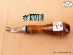 17703 – unmarked #4 bent toe-Western edger – $30.00