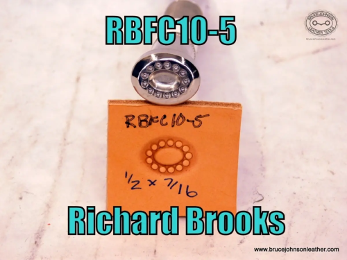 RBFC10-5 – Brooks oval flower center 1-2, X 7-16 inch – $40.00.