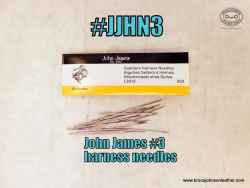 JJHN3 – John James #3 blunt harness and sewing needles, 2-1/16 inch long. 25 pack – $7.00