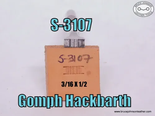 S-3107 – Gomph Hackbarth basket stamp, 3/16 X 1/2 - $55.00