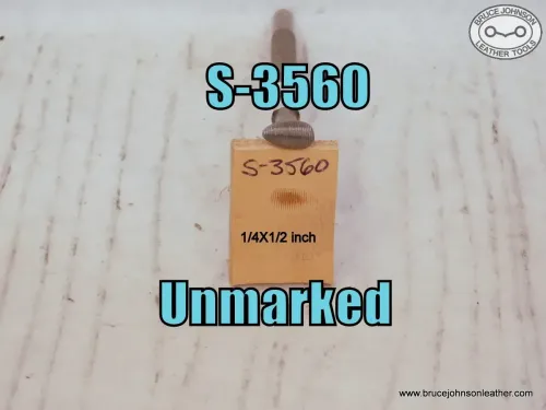 SOLD - S-3560 – unmarked horizontal line shader, 1/4 X 1/2 inch – $20.00.