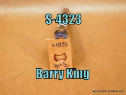 S-4323 – Barry King geometric stamp, 3/8 X 1/2 inch – $45.00.