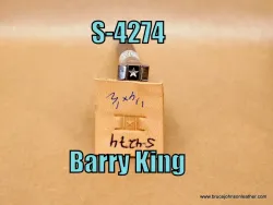 S-4274 – Barry King Star center basket stamp, 1/4 X 1/2 inch – $45.00.
