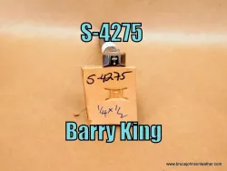 S-4275 – Barry King cross center flare basket stamp, 1/4 X 1/2 inch – $45.00.