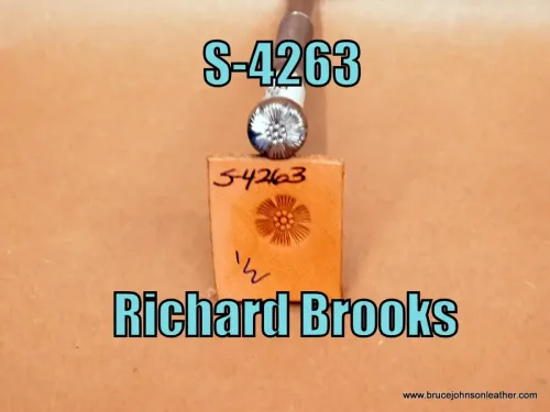 S-4263 – Richard Brooks flower center stamp, 1/2 inch – $60.00.