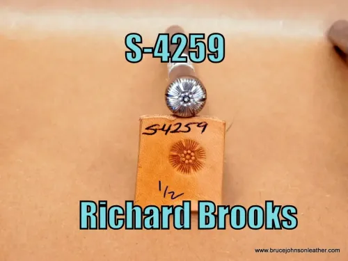 S-4259 – Richard Brooks flower Center, 1/2 inch – $60.00