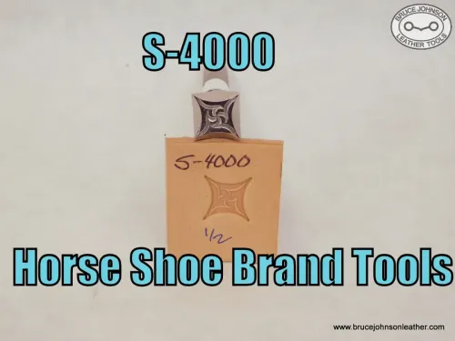 S-4000 – Horse Shoe Brand geometric stamp, 1/2 inch – $80.00.
