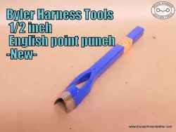 Byler Harness Tools 1/2 inch English point punch – $38.00. – in stock.