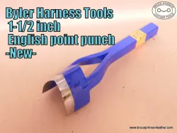 Byler Harness Tools 1-1/2 inch English point punch – $45.00. – in stock.