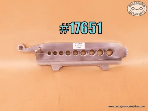 17651 – HF Osborne vise mount nine-hole rein rounder, 3/16 to 1/2 inch holes – $200.00.