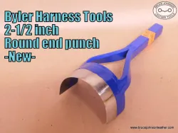 Byler Harness Tools 2-1/2 inch round end punch – $60.00. – in stock.