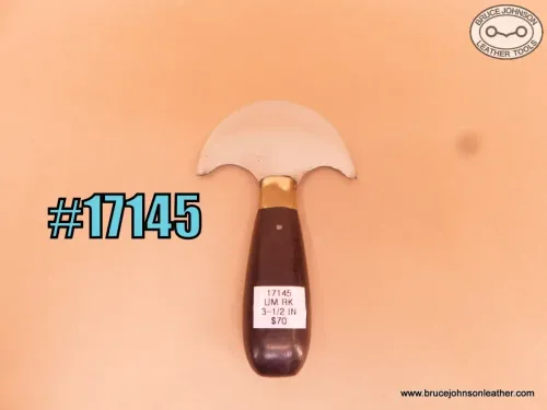 17145 – unmarked round knife, 3-1/2 inch wide – $70.00