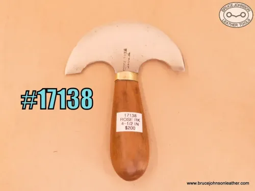 SOLD – 17138 – Rose round knife, 4-1/2 inches wide – $200.00.