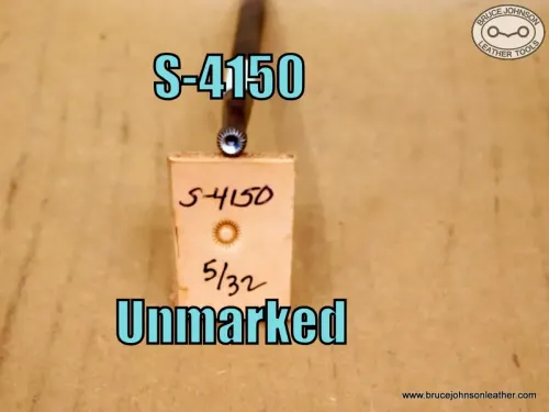 S-4150 – unmarked lined seed stamp, 5/32 inch – $20.00.