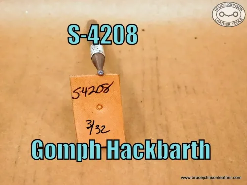 S-4208 – Gomph Hackbarth lined seed stamp, 3/32 inch – $25.00.