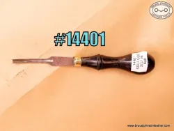 14401 – CS Osborne saddler gouge-carving tool, 3/32 inch – $80.00.