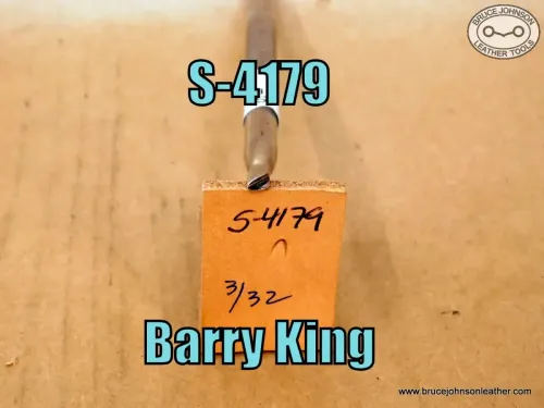 S-4179 – Barry King mule foot stamp, 3/32 inch base – $30.00.