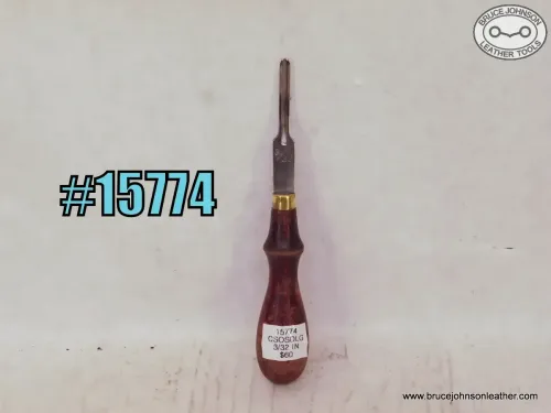 15774 – CS Osborne 3/32 inch saddler gouge – $60.00.