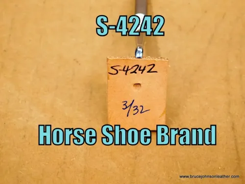 S-4242 – Horse Shoe Brand smooth beveler, 3/32 inch wide – $40.00.