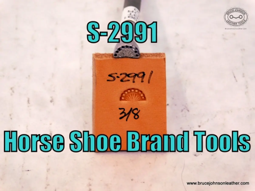 S-2991-Horse Shoe Brand Tools border stamp, 3-8 inch wide – $50.00.