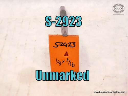 S-2923-Unmarked pyramid border stamp,  3-16 inch – $35.00
