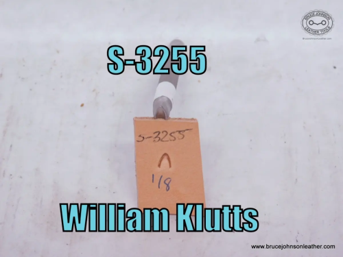 S-3255-William Klutts mule foot, 1-8 inch – $25.00.
