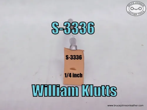 S-3336 – William Klutts checkered beveler, 1/4 inch – $35.00.