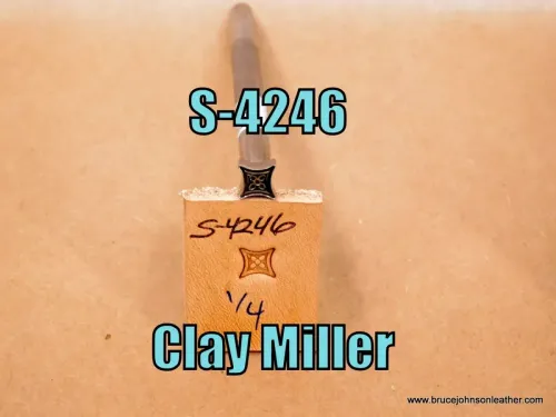 S-4246 – Clay Miller geometric stamp, 1/4 inch – $40.00.