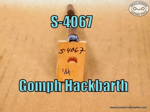 S-4067 – Gomph Hackbarth fluted cam, 1/4 inch – $45.00.
