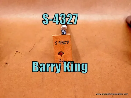 S-4327 – Barry King geometric stamp, 1//4 inch – $45.00.