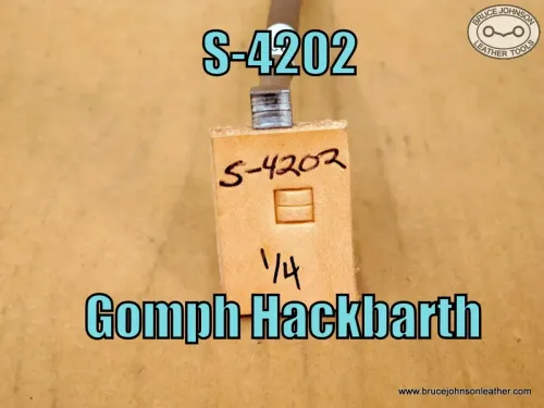 S-4202 – Gomph Hackbarth square basket stamp, 1/4 inch – $45.00