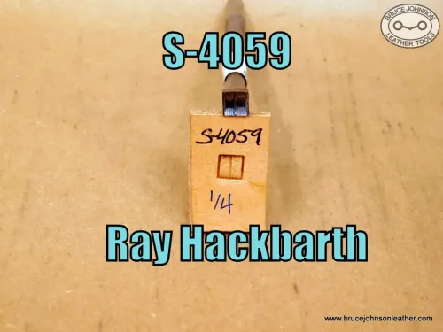 SOLD – S-4059 – Ray Hackbarth #558 square basket stamp, 1/4 inch – $65.00.
