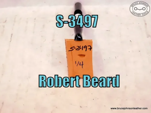 S-3497 – Robert Beard Smooth beveler stamp, 1/4 inch – $80.00.