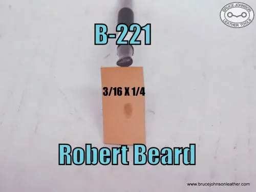 B-221 – Robert Beard checkered shader, 3/16 X 1/4 inch – $85.00.